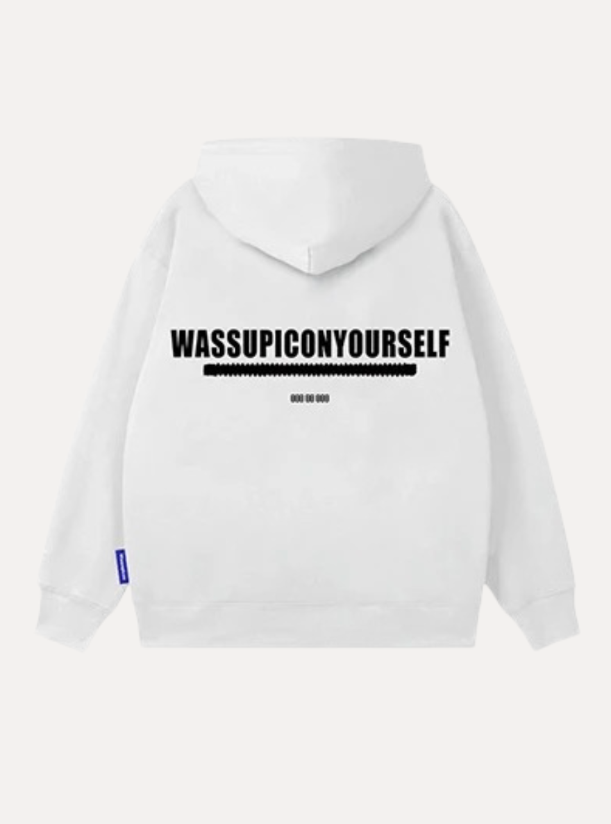 Embroidered Hoodie Minimal