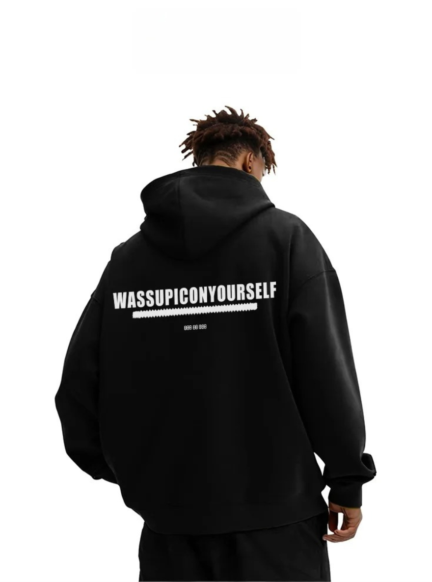 Embroidered Hoodie Minimal