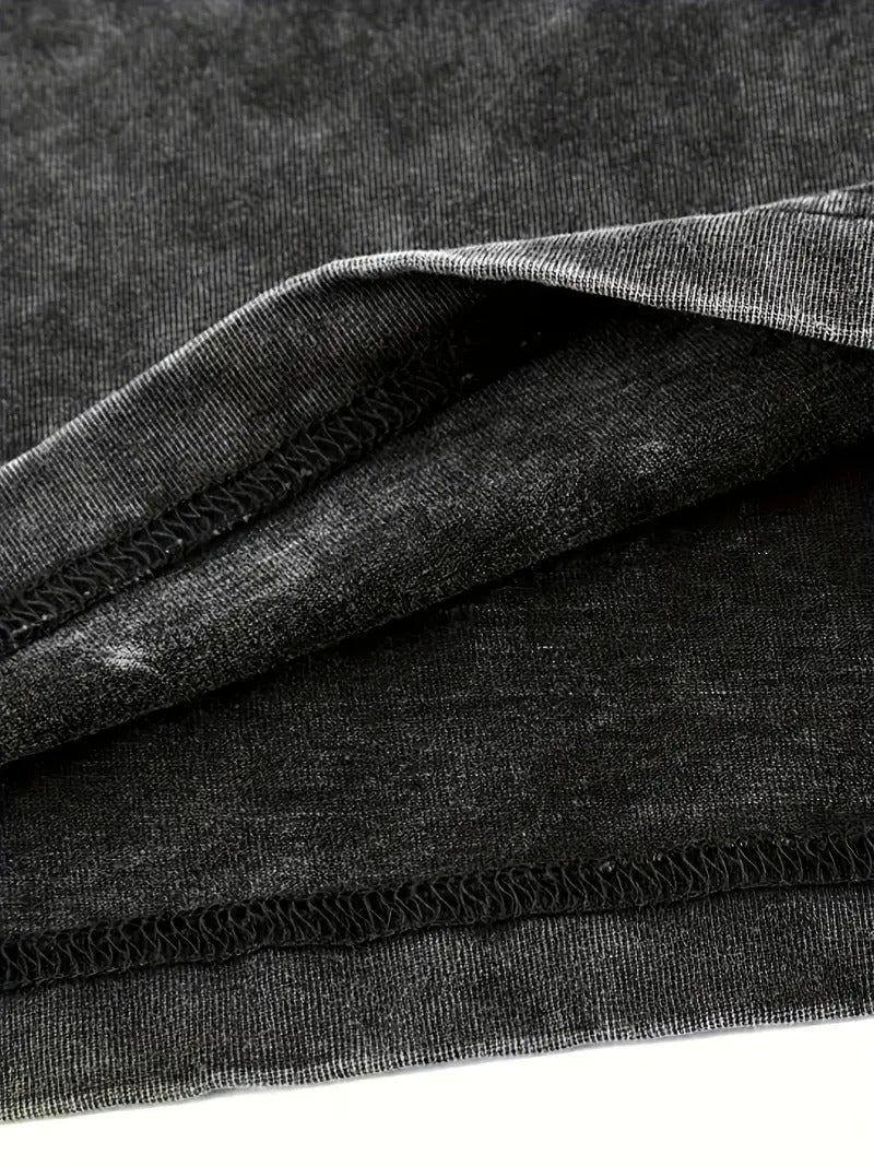Eclipse Black- Oversized Washed Tee