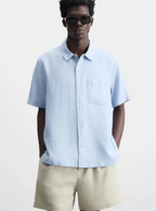 Verona Sky Blue - Linen Shirt