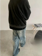 Basic Baggy Jeans - Washed Blue