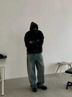 Basic Baggy Jeans - Washed Blue