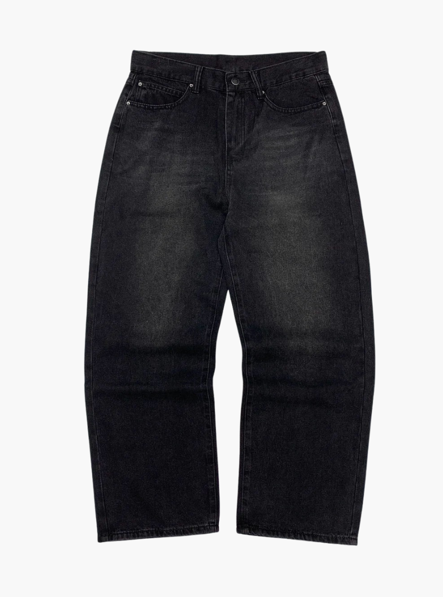 Baggy Jeans - Solid Black