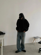 Basic Baggy Jeans - Washed Blue