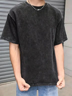 Eclipse Black- Oversized Washed Tee