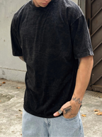 Eclipse Black- Oversized Washed Tee
