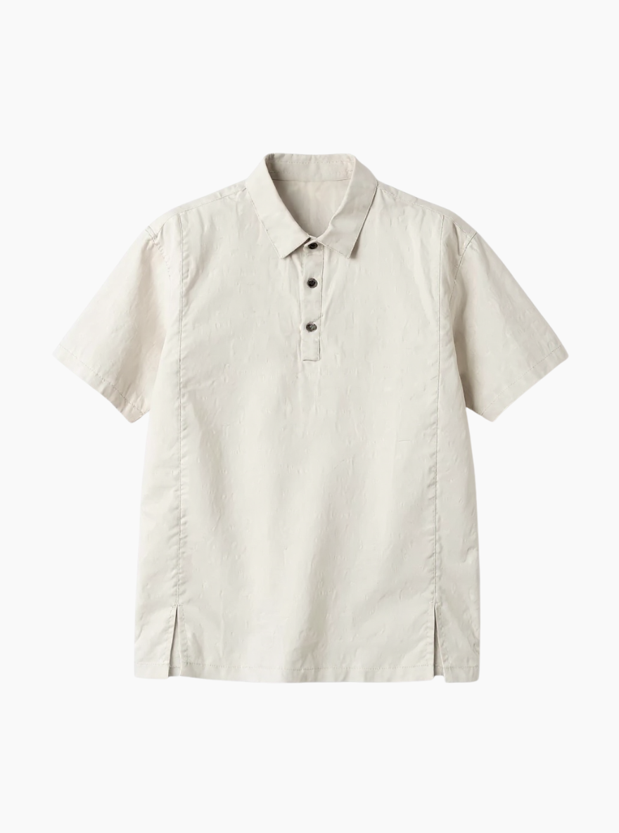 Ravello Button – Linen Polo Shirt