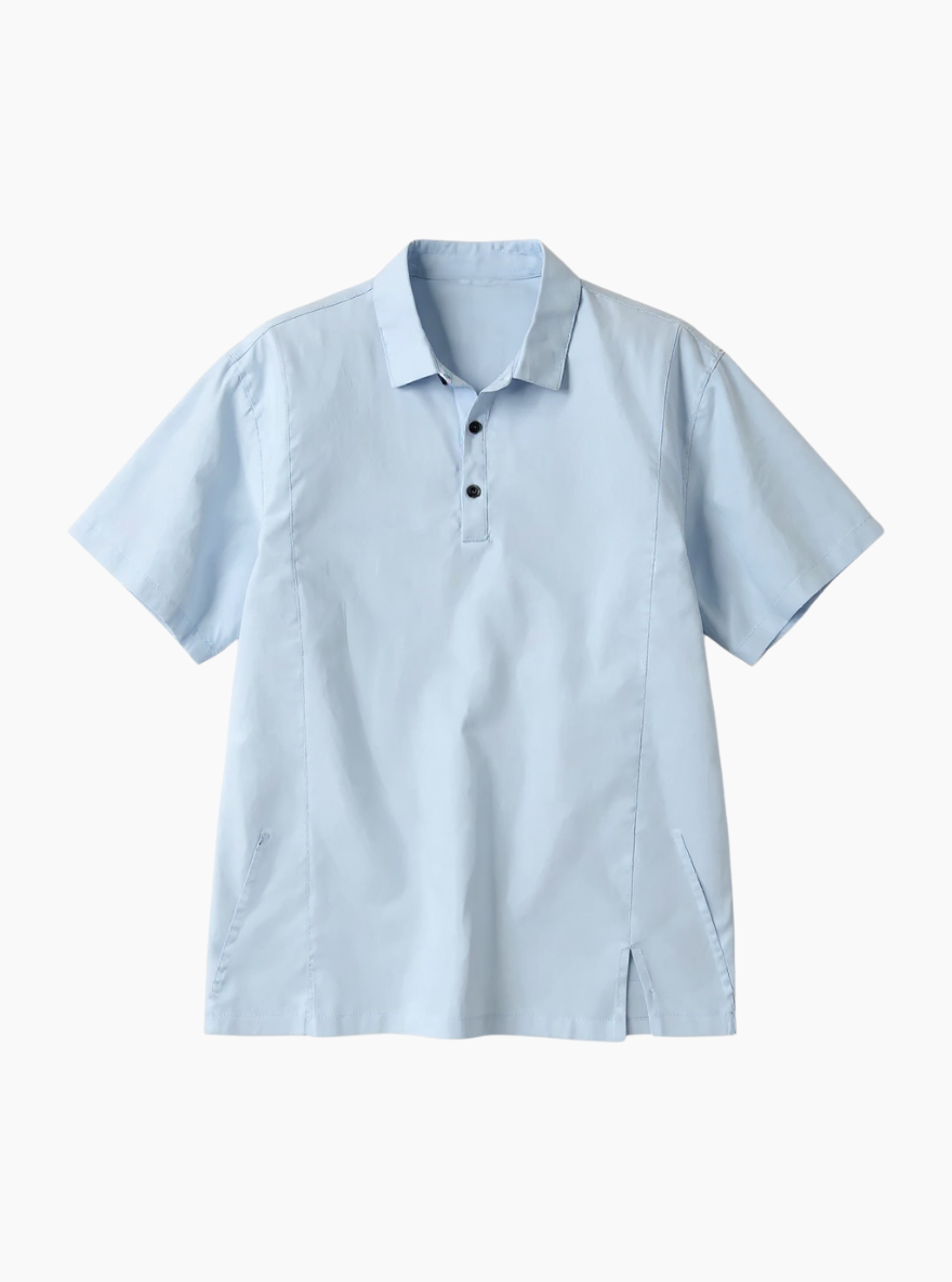 Ravello Button – Linen Polo Shirt