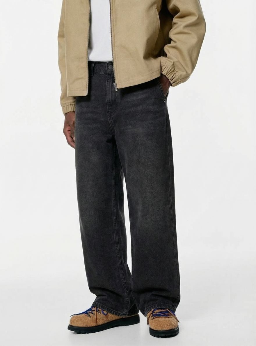 Baggy Jeans - Solid Black