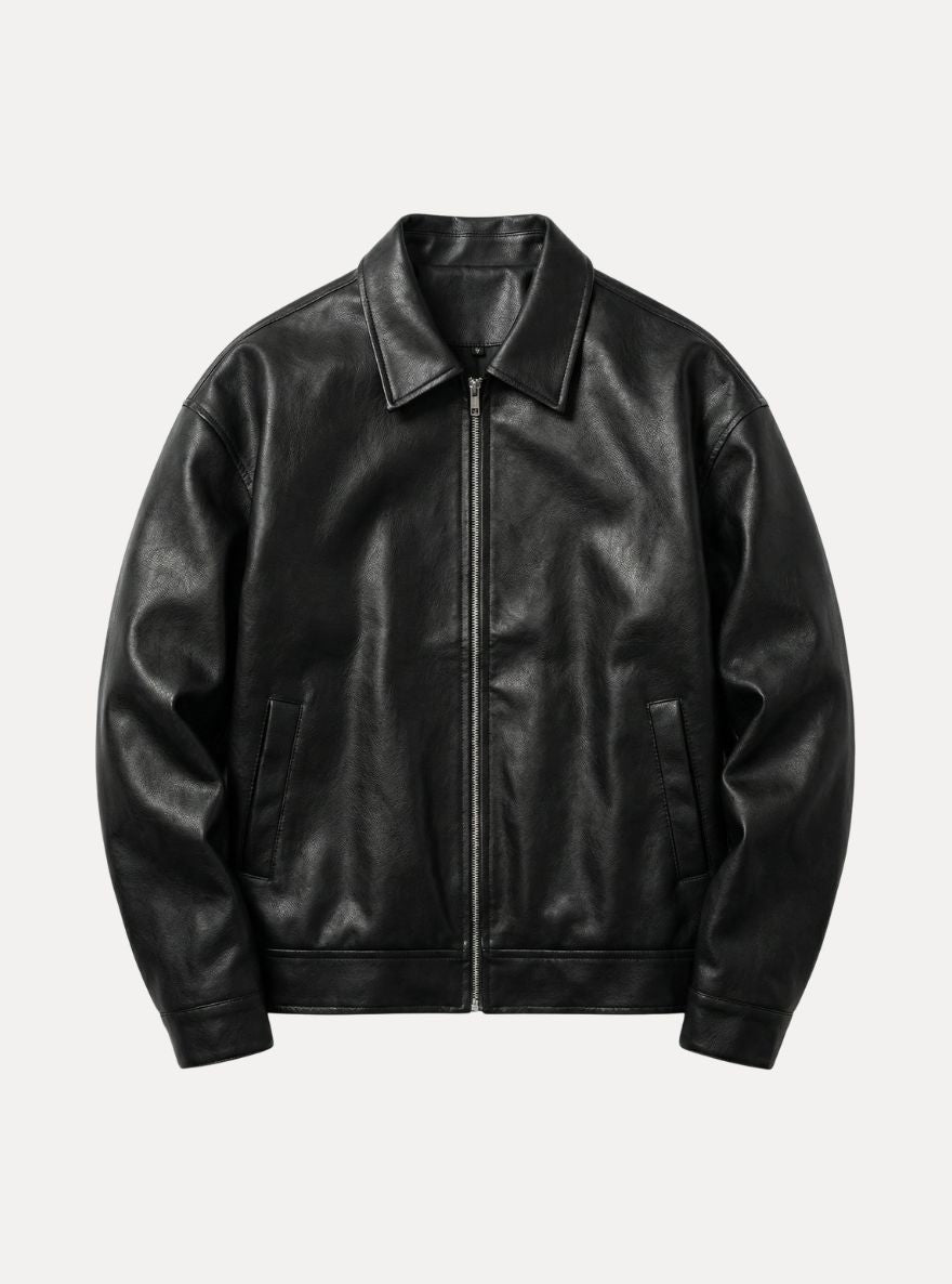 Vintage Leather Jacket Black