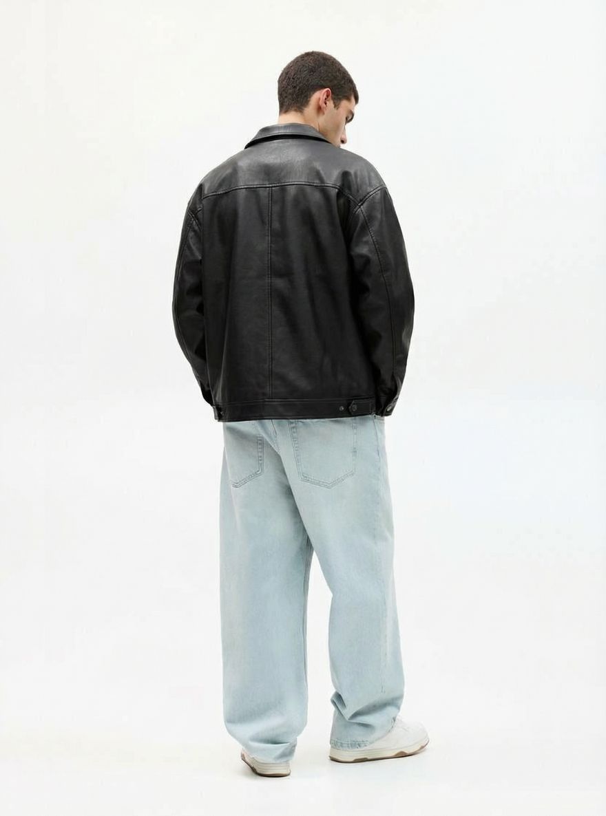 Vintage Leather Jacket Black