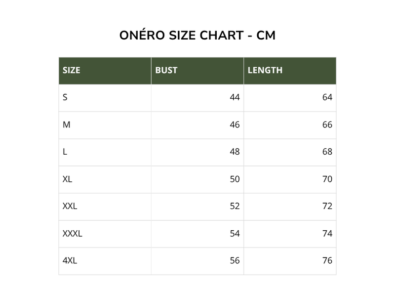 Size chart for Abstract Graphic T-Shirt